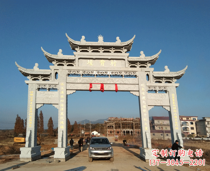 湖南全国著名景点石雕牌坊