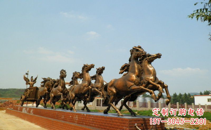 湖南阿波罗战车广场景观铜雕 (3)