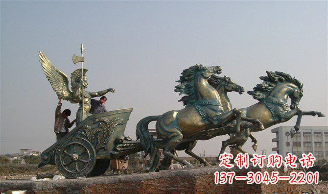 湖南阿波罗战车广场景观铜雕 (2)