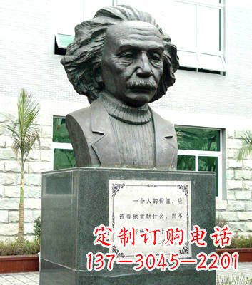 湖南爱因斯坦铜雕像