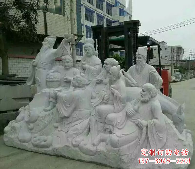 湖南八仙过海石雕