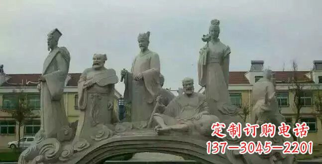 湖南八仙过海石雕222
