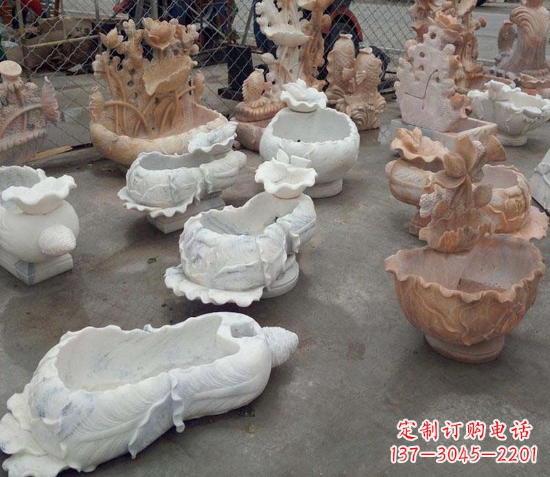 湖南白菜水盆景观石雕