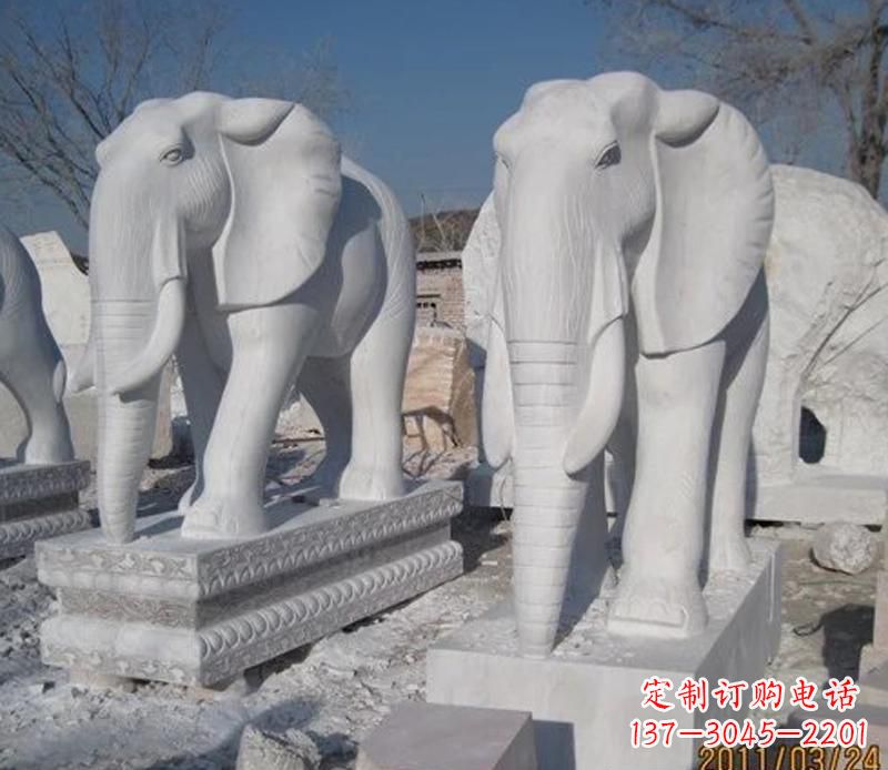 湖南白色石头大象