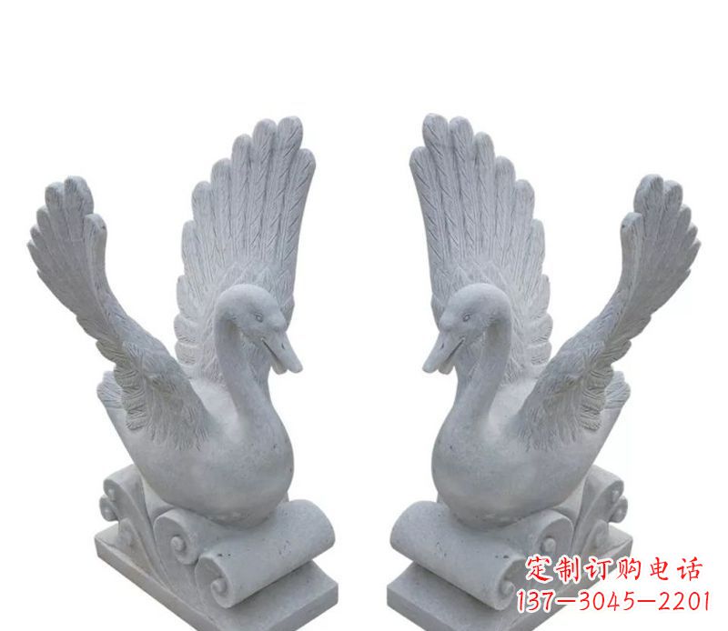 湖南白天鹅石雕