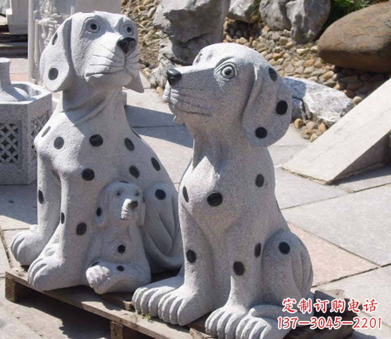 湖南斑点狗石雕