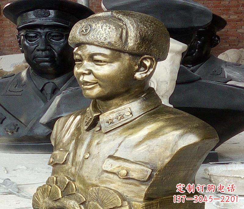 湖南半身雷锋铜像