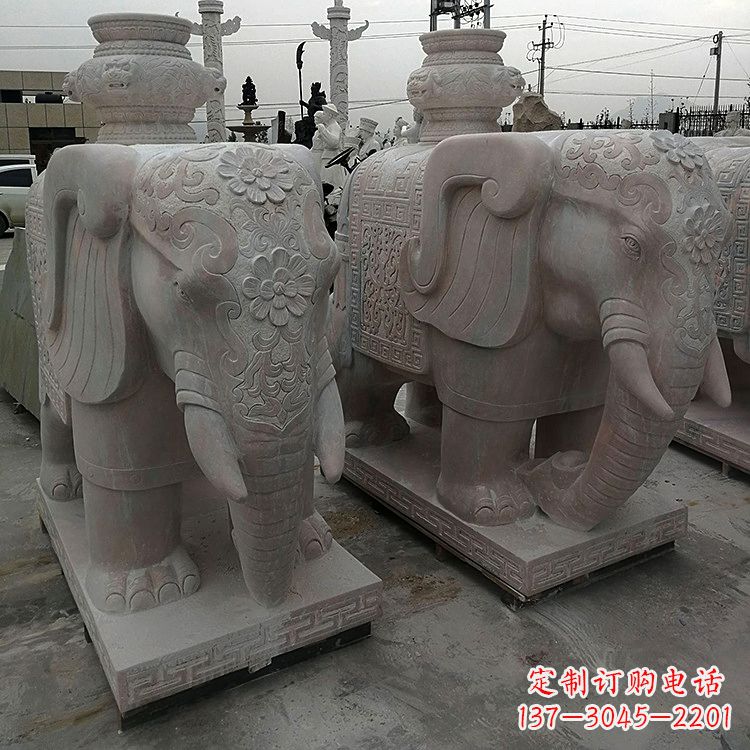 湖南宝瓶(保平安)石雕大象