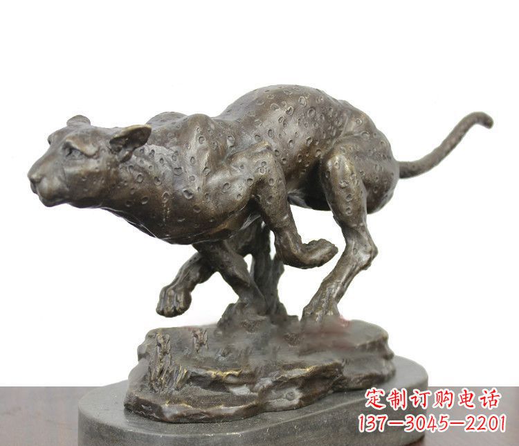 湖南豹之美——铜雕艺术