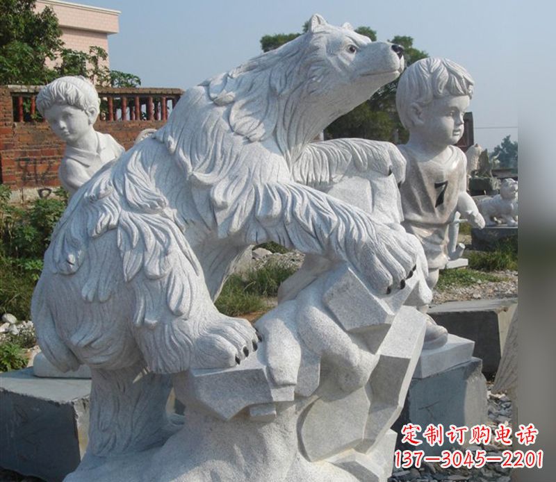 湖南北极熊石雕