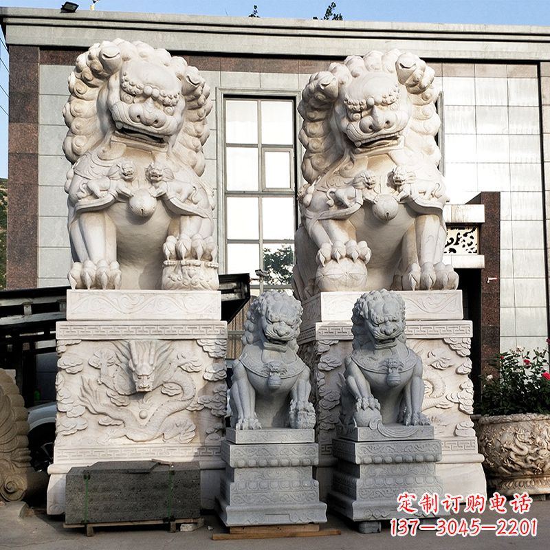 湖南石狮子雕塑——守护家园的看门神
