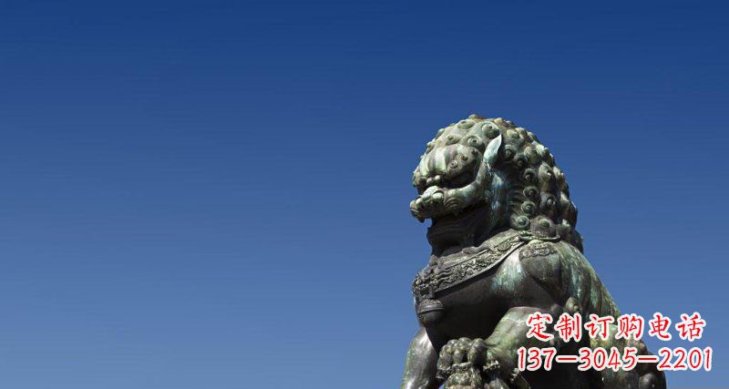 湖南北京青铜狮子雕塑 (2)