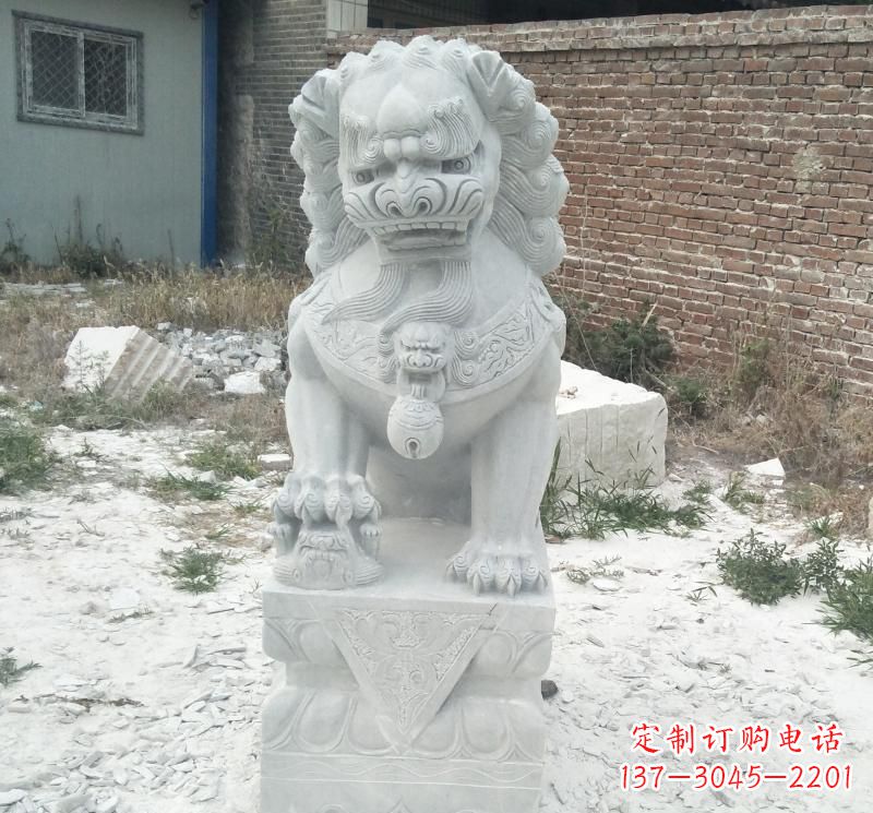 湖南北京看门狮子石雕