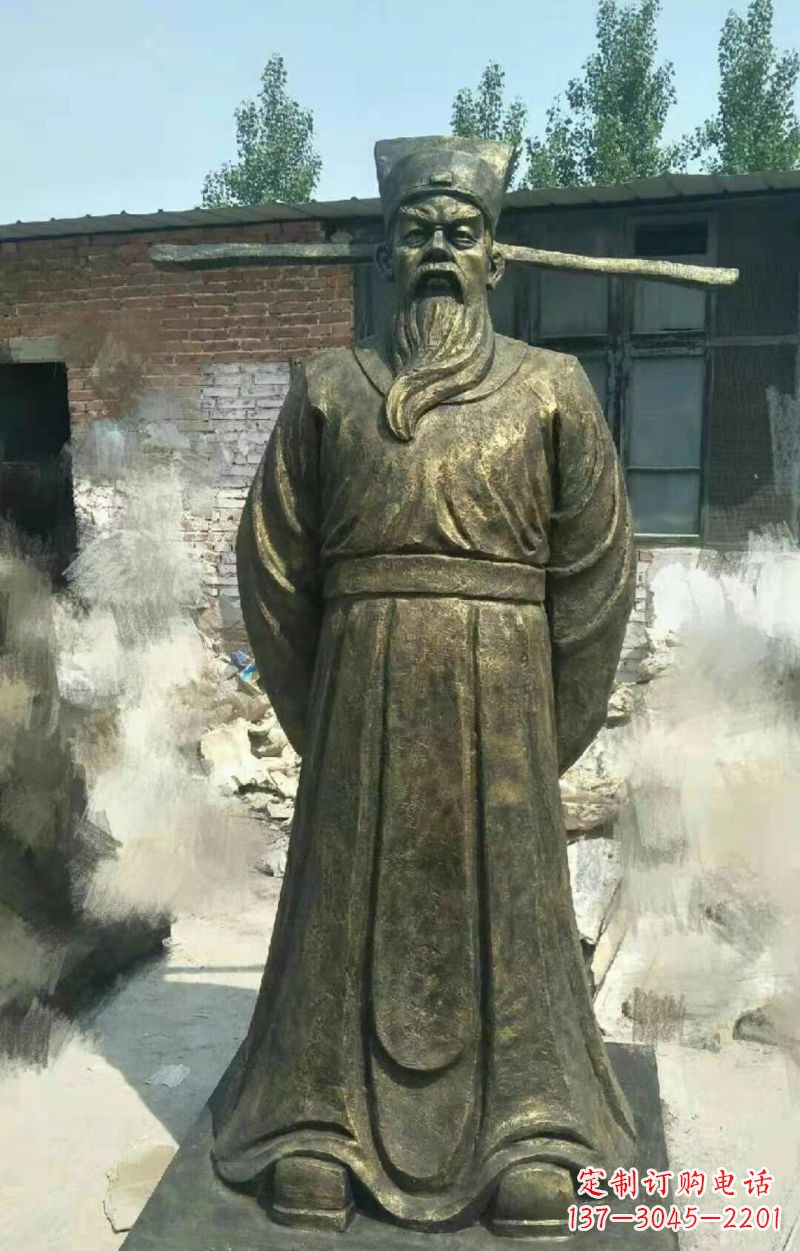 湖南包拯铜雕传承北宋历史精髓