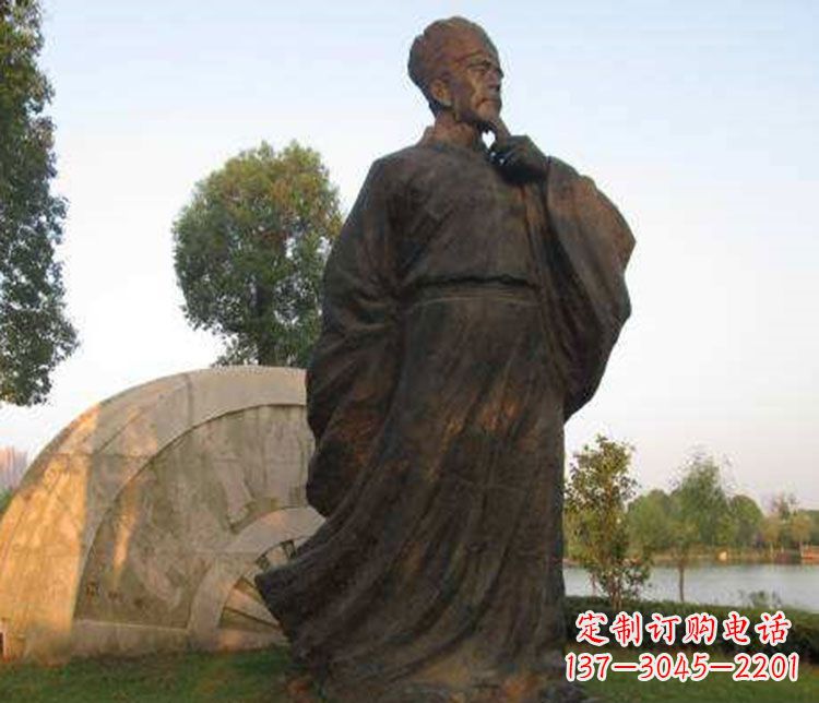 湖南北宋文学家欧阳修铜雕