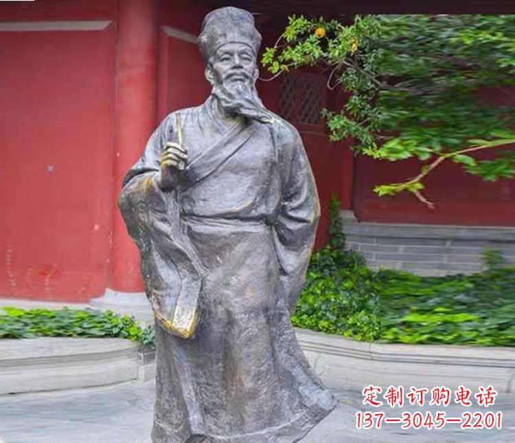 湖南北宋文学家苏轼铜雕