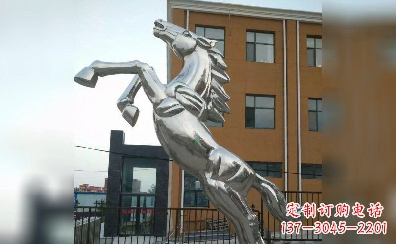 湖南奔马不锈钢雕塑