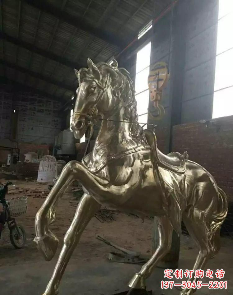 湖南奔马铜雕