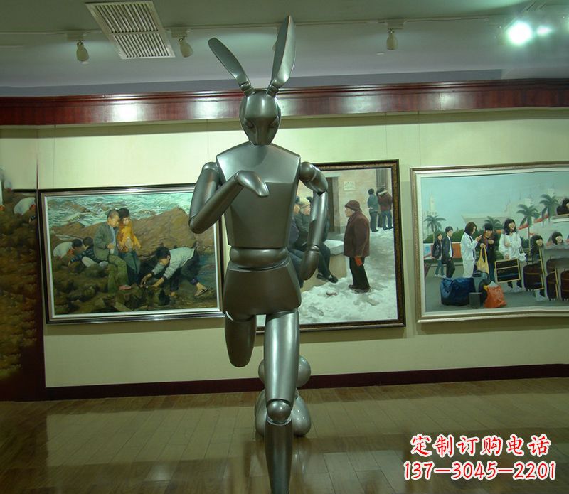 湖南奔跑兔子雕塑