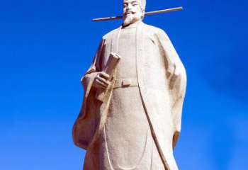 湖南景区园林欧阳修大型砂岩雕像-中国历史文化名人著名文学大家