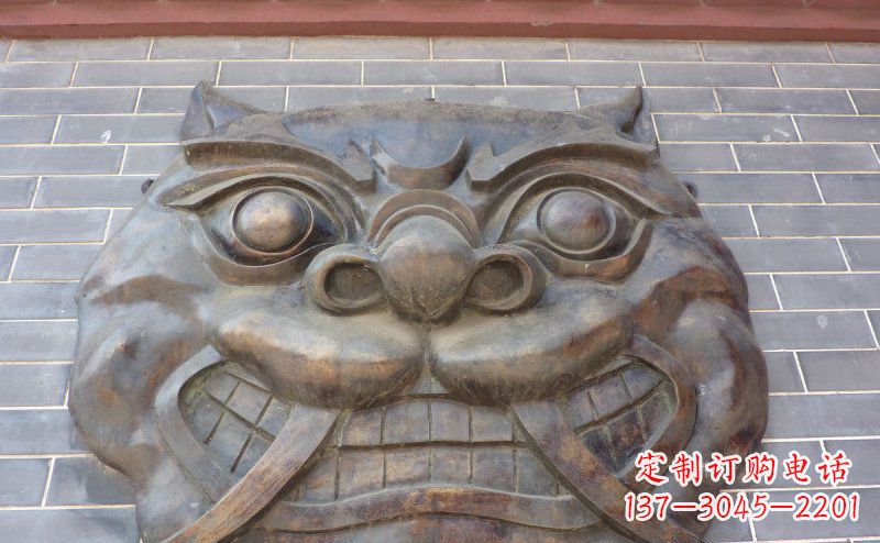 湖南狴犴古代神兽铜浮雕