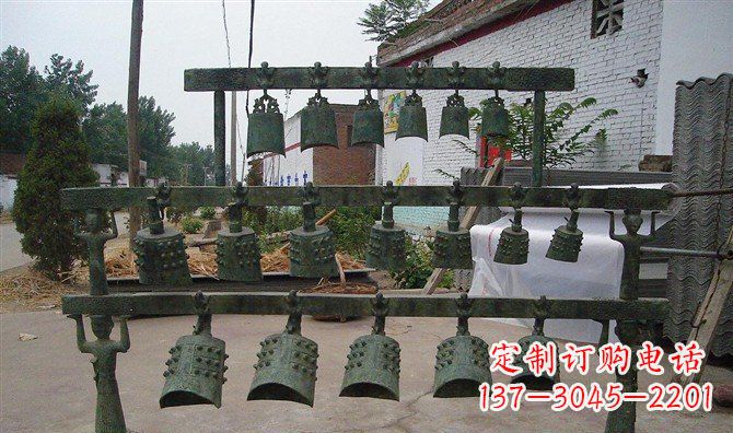 湖南编钟仿古铜雕