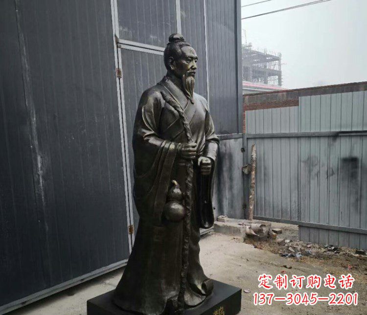 湖南扁鹊人物古代名医铜雕摆件