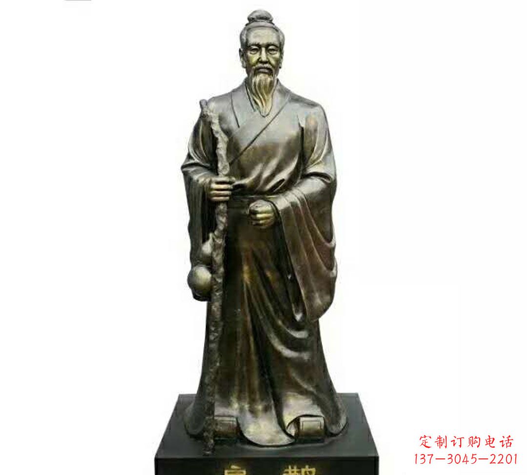 湖南扁鹊神医铜雕