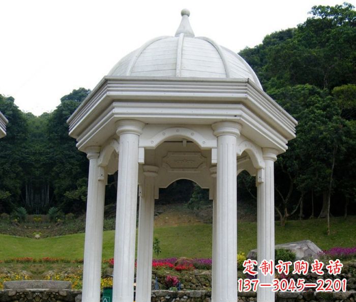 湖南别墅景观欧式石雕凉亭 (2)