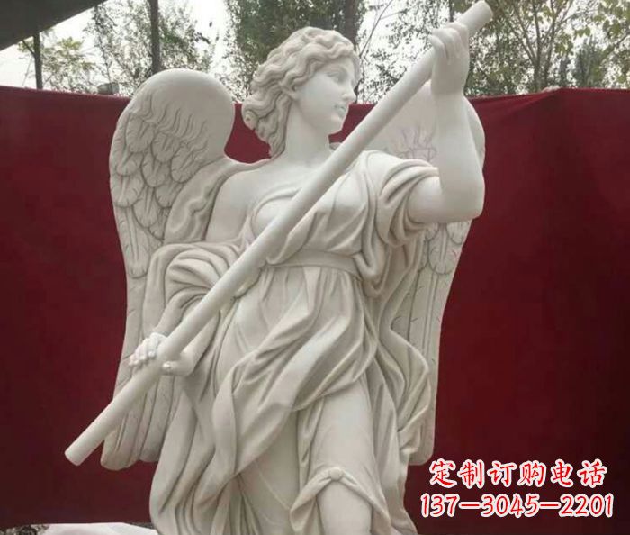 湖南别墅景观天使人物石雕