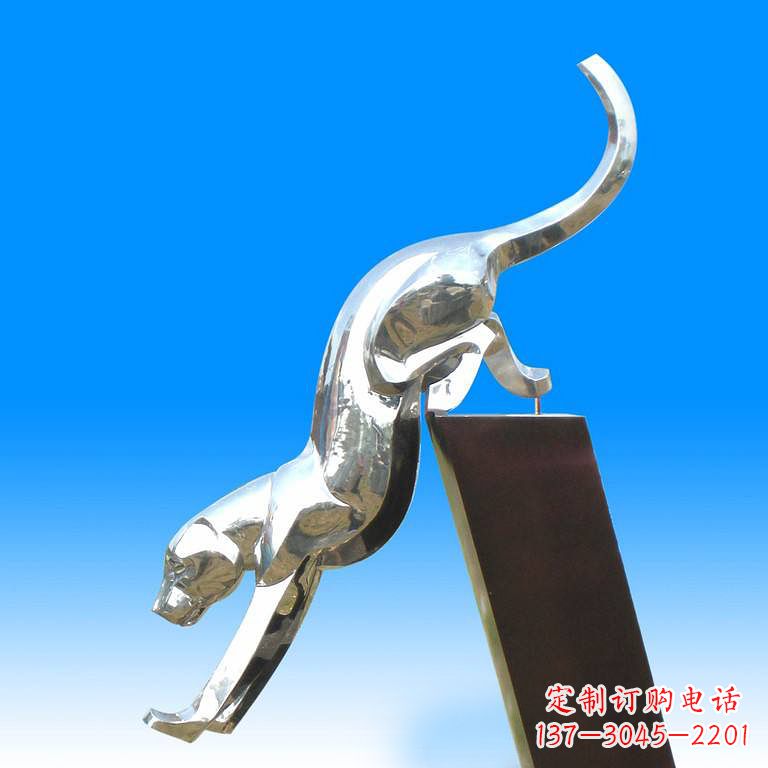 湖南玻璃钢豹子雕塑