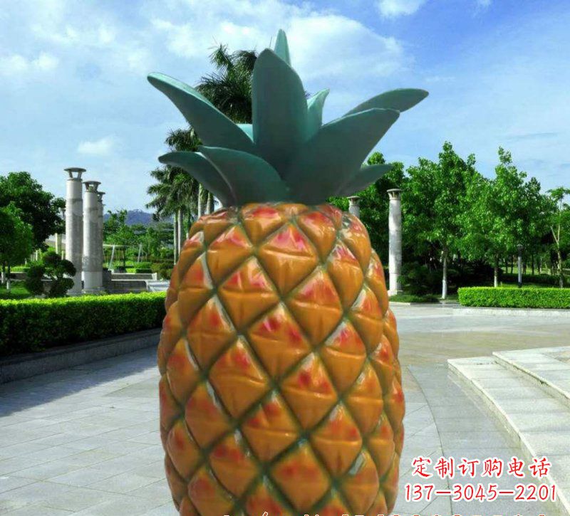 湖南玻璃钢菠萝雕塑
