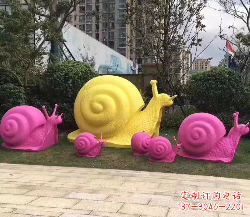 湖南玻璃钢彩绘蜗牛雕塑