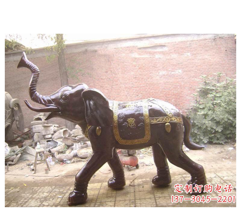 湖南玻璃钢大象坐骑雕塑
