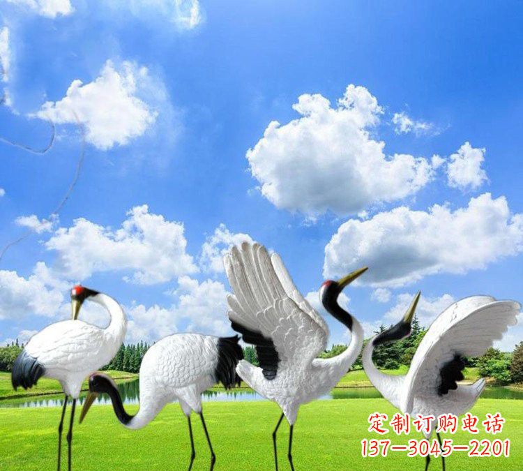 湖南玻璃钢丹顶鹤
