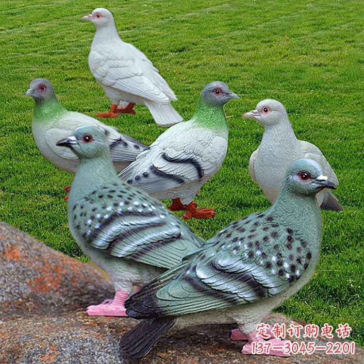 湖南玻璃钢雕塑和平鸽
