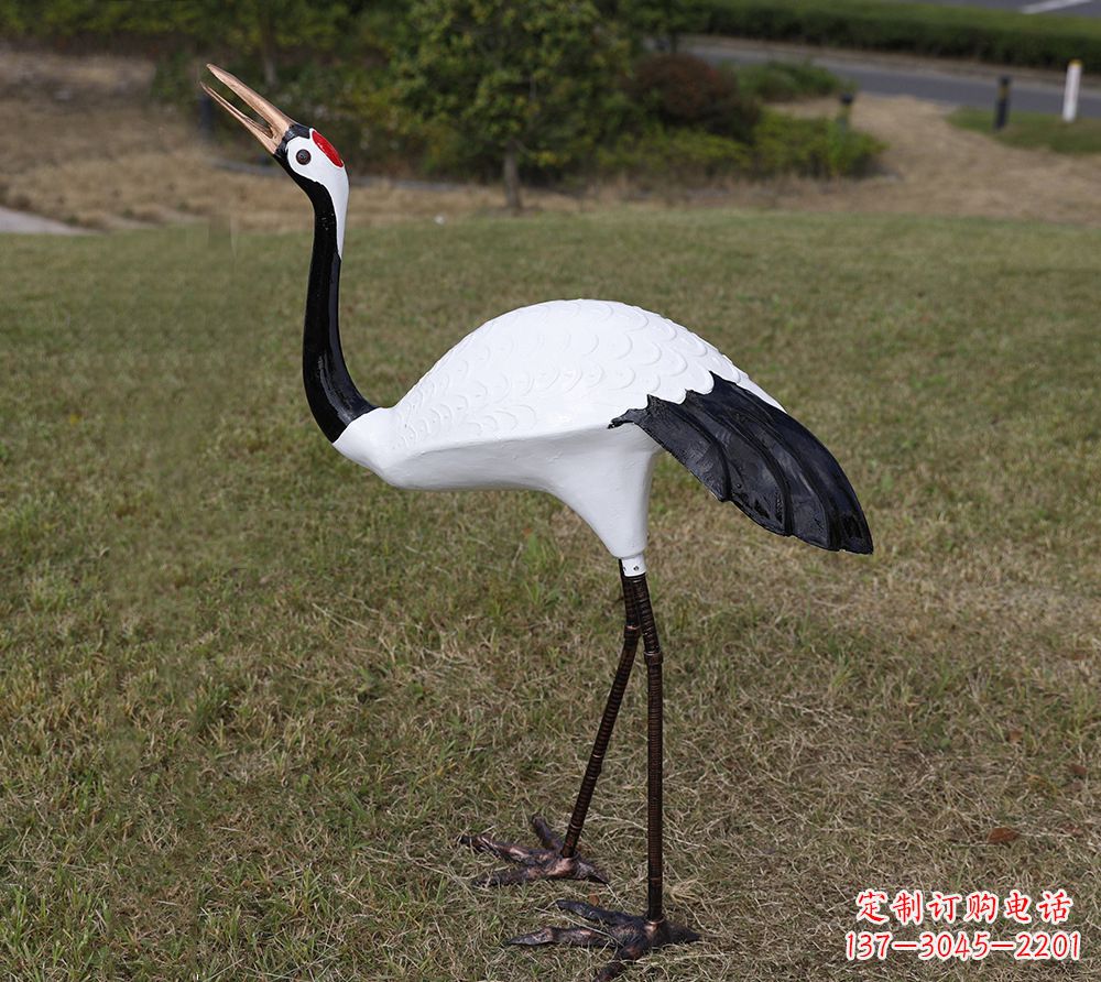 湖南玻璃钢雕塑仙鹤