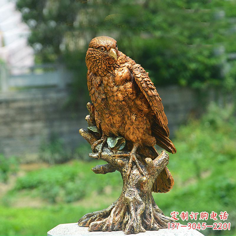 湖南玻璃钢仿铜仿真老鹰雕塑