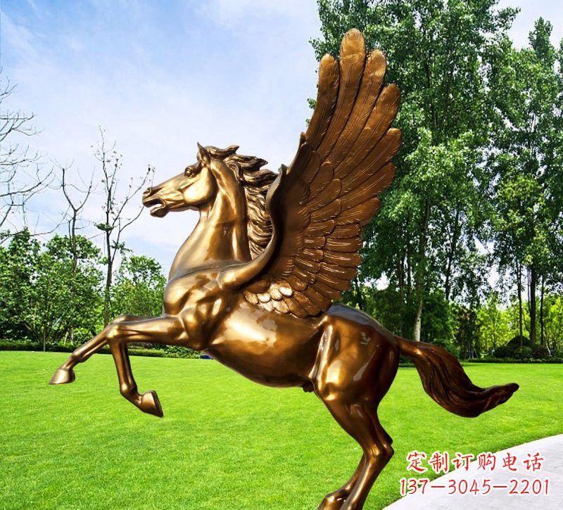 湖南玻璃钢仿铜动物马雕塑精美的艺术品