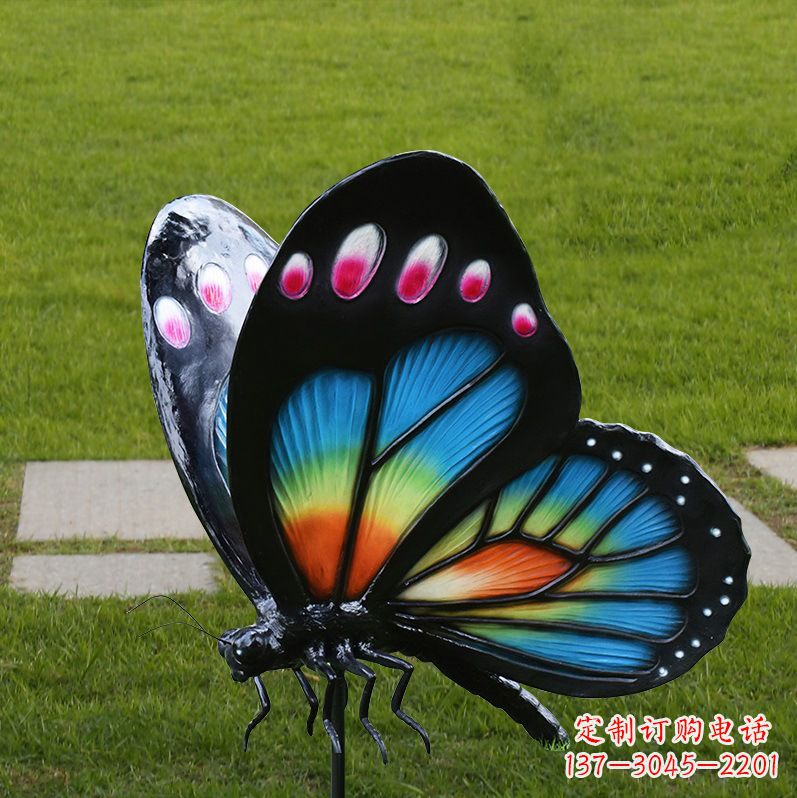 湖南玻璃钢仿真蝴蝶昆虫雕塑