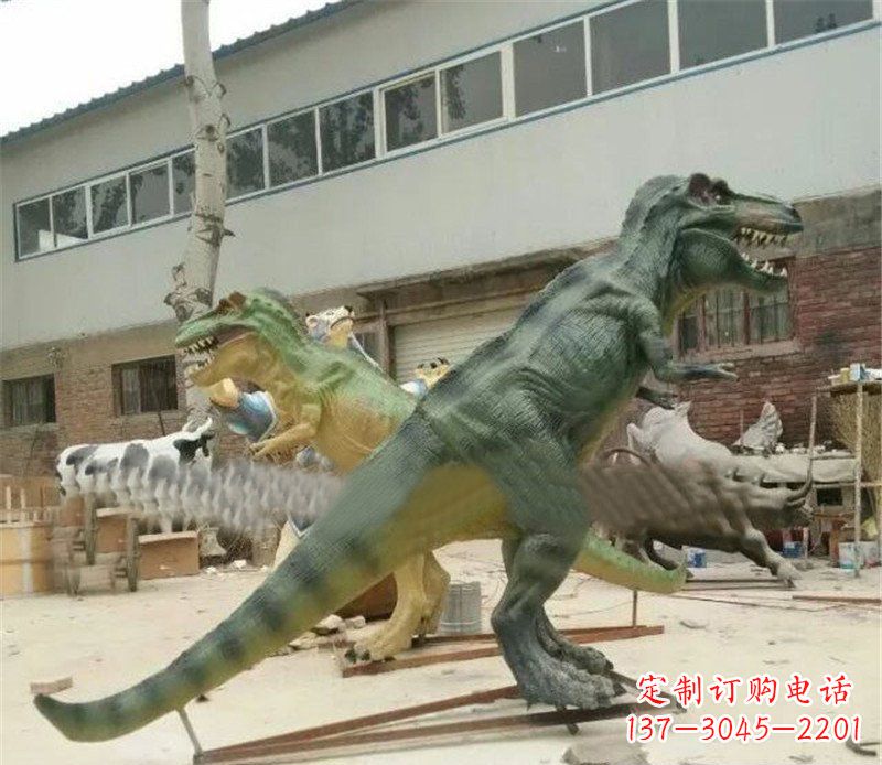 湖南玻璃钢仿真恐龙公园动物雕塑