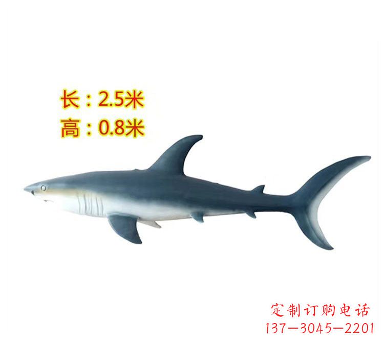 湖南玻璃钢仿真鲨鱼雕塑