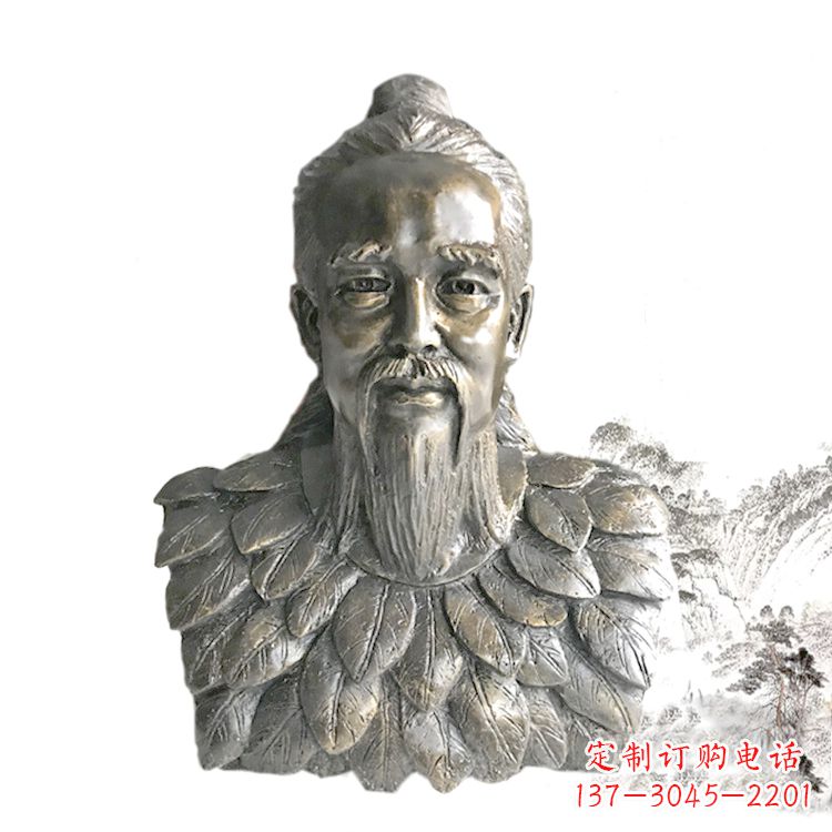 湖南玻璃钢伏羲头像