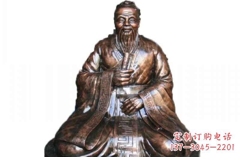 湖南玻璃钢古代名人孔子雕像