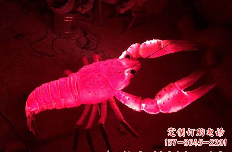湖南玻璃钢龙虾雕塑