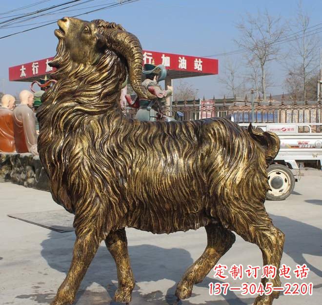 湖南玻璃钢山羊雕塑——让艺术之美绽放