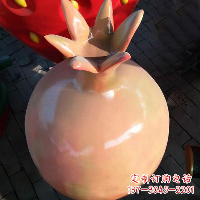 湖南玻璃钢石榴雕塑