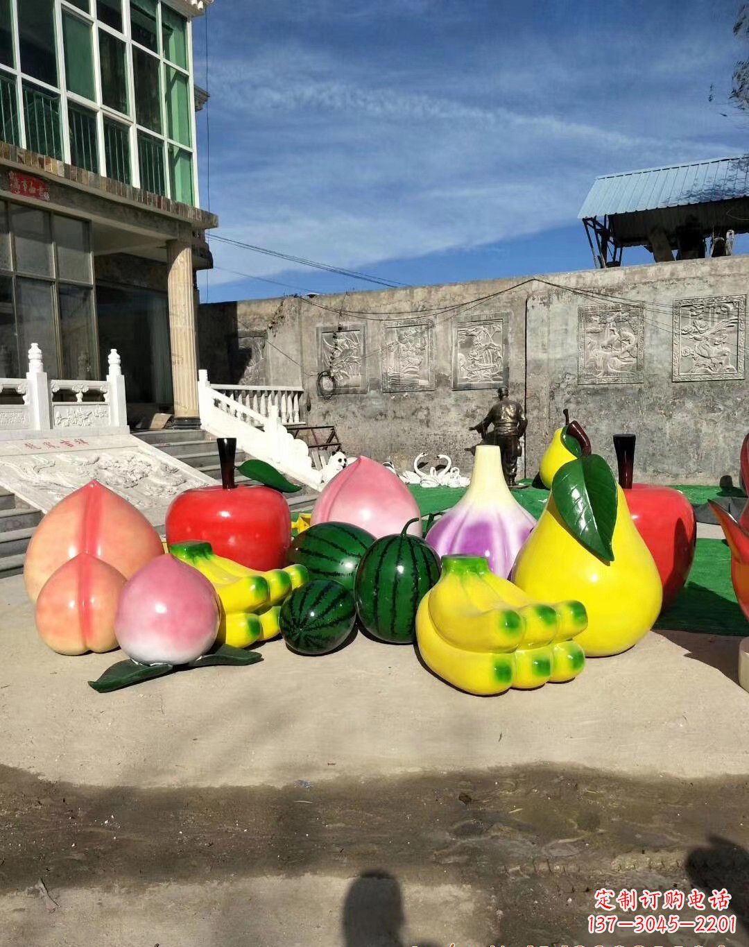 湖南玻璃钢水果雕塑一种别致的艺术
