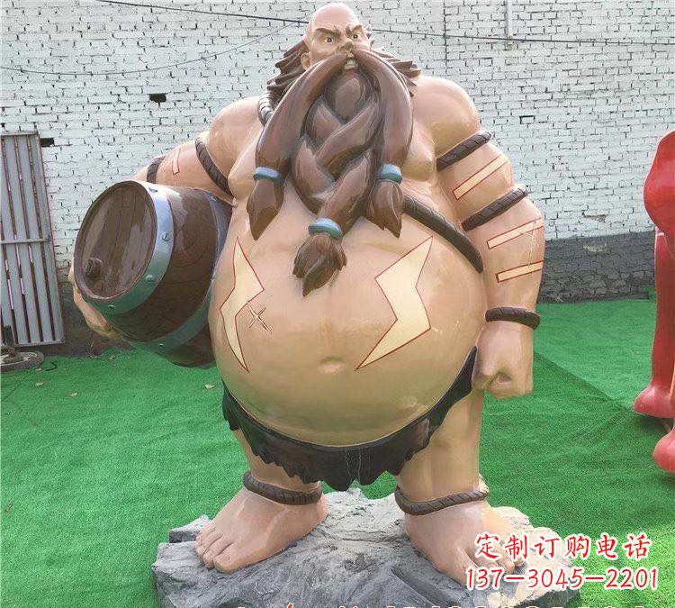 湖南玻璃钢英雄联盟人物雕塑