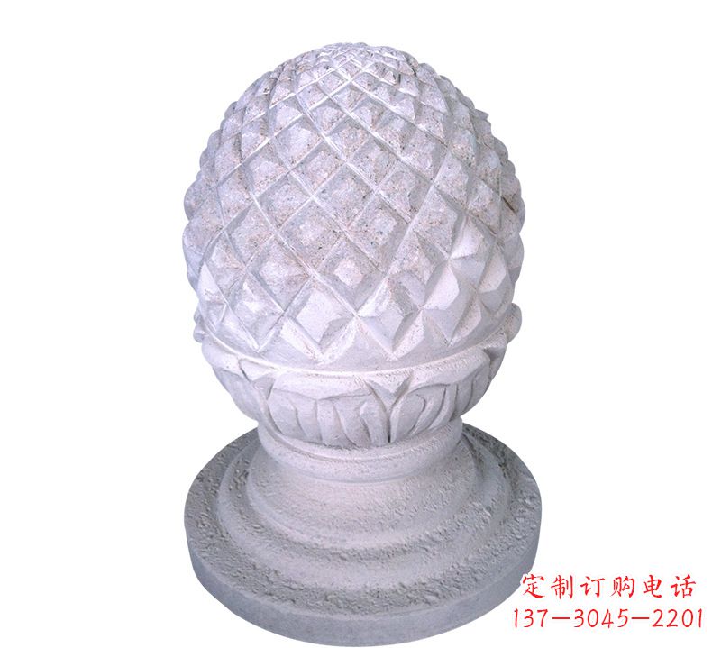 湖南菠萝型挡车路障石球